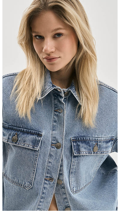 Рубашка из денима