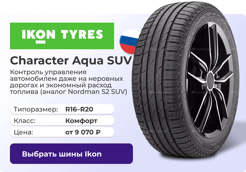 Ikon Tyres Character Aqua SUV | Выбрать шины Ikon