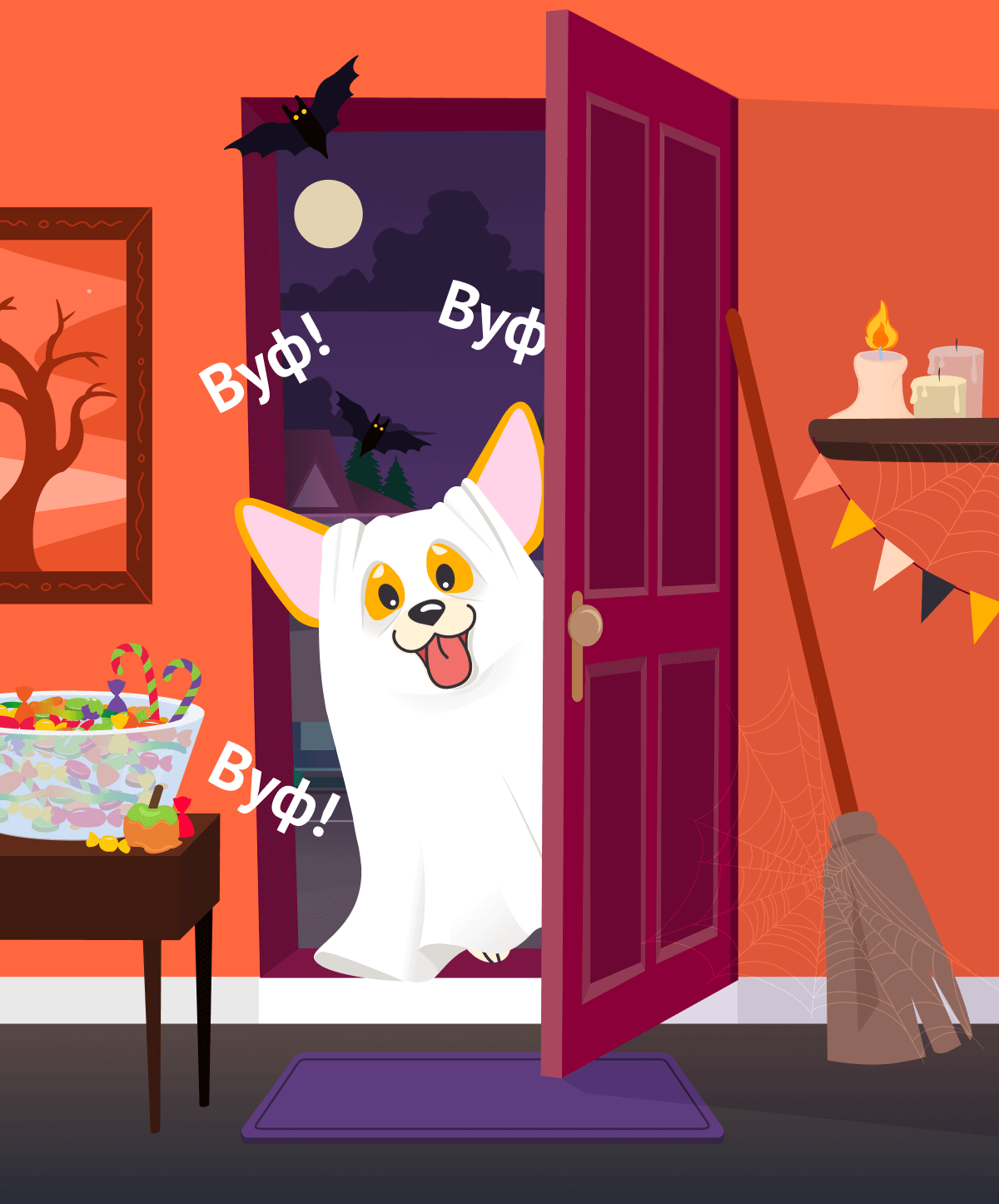 Помогите Коржику выбрать тыкву в подарок!