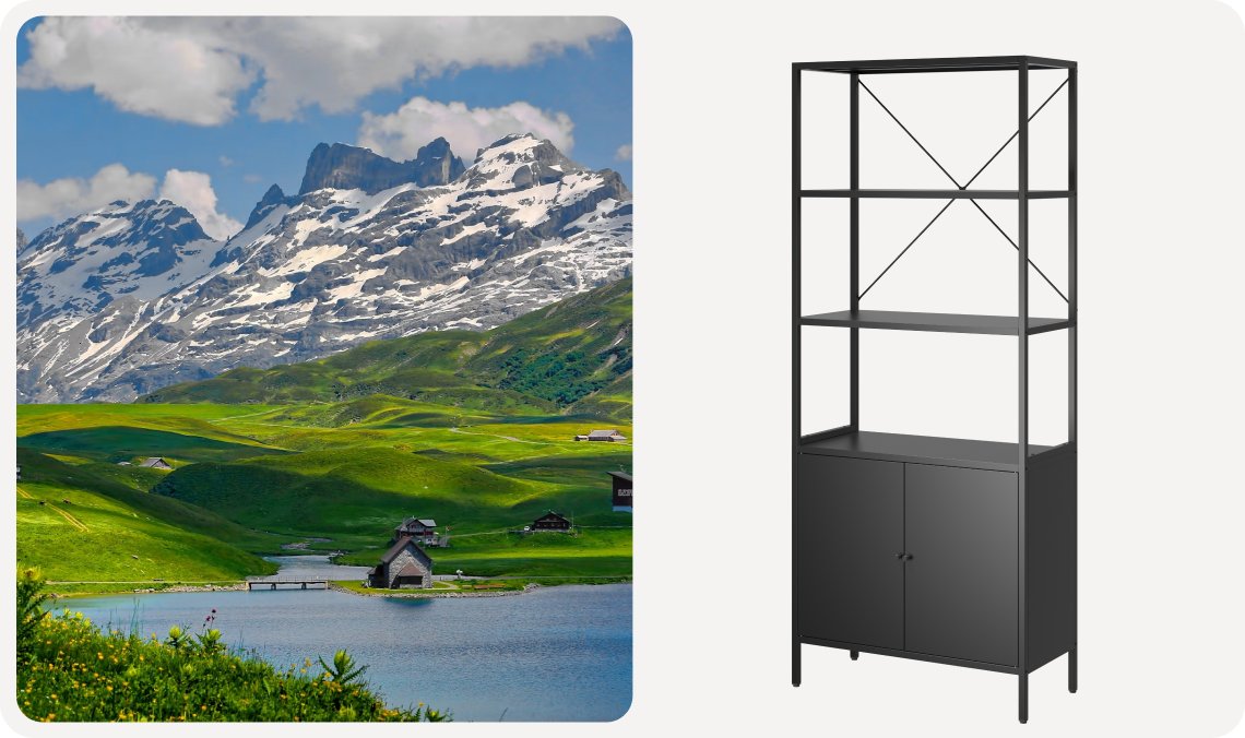 🏔️ Остановка [Швейцария]: стеллаж Берн