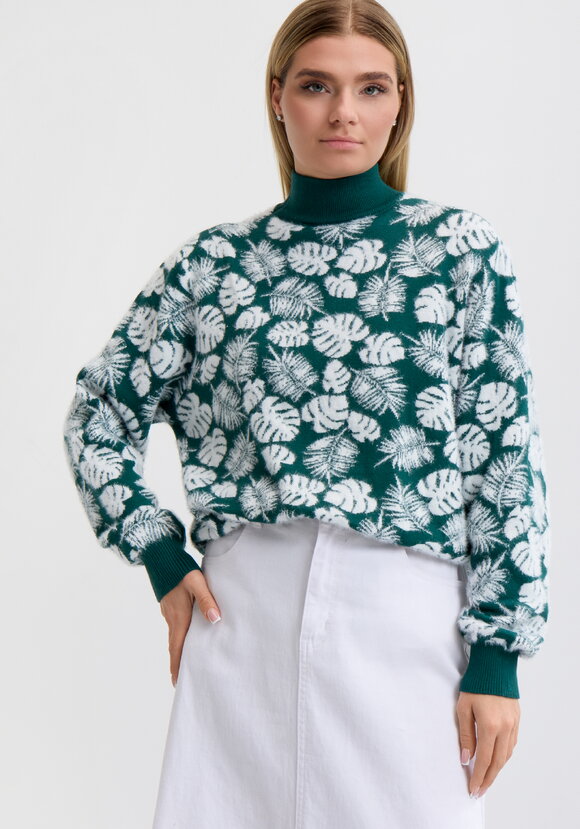 Туника пушистая с принтом