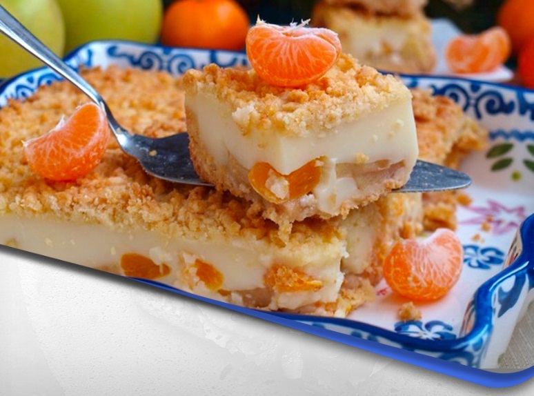 Пирог с мандаринами