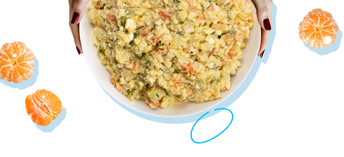 Russian salad aka Olivier salad