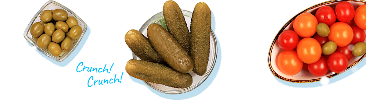 Brined cucumbers